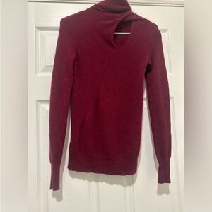 C by Bloomingdales Cashmere Sweater Cut Out Turtleneck